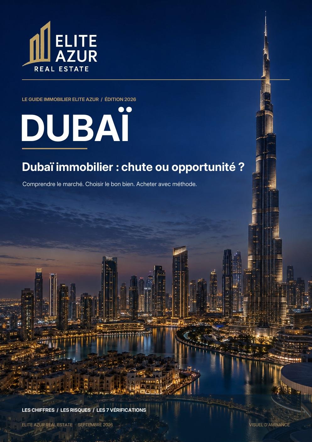 Couverture du guide Elite Azur : Dubaï immobilier, chute ou opportunité ?